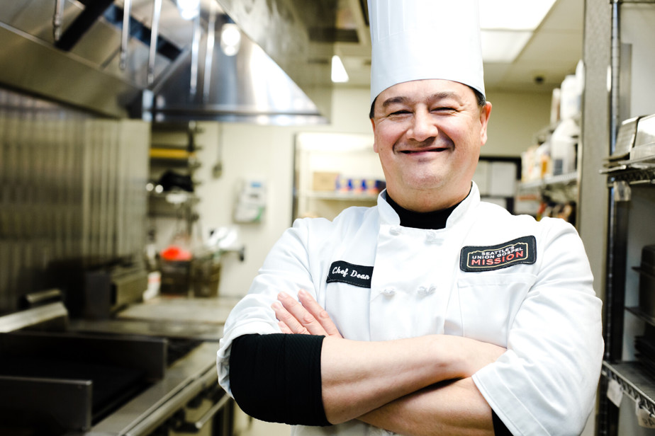 Chef Dean in our central kitchen